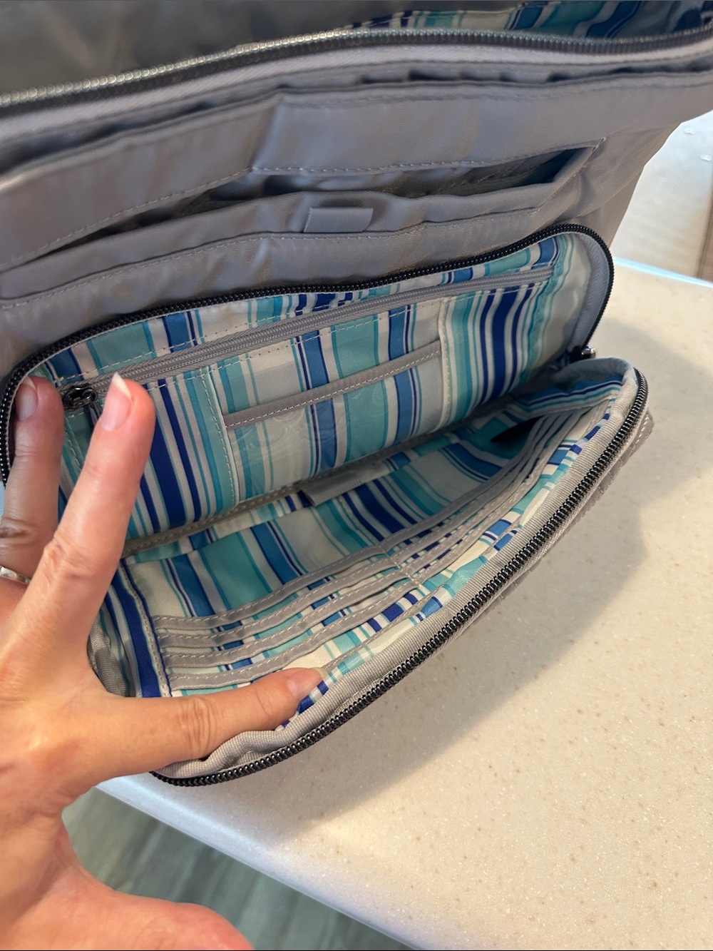 Lug Samba, light grey/blue stripes interior - Picture 2 of 10